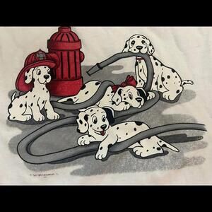 Dalmation Puppies white T-shirt Sz M